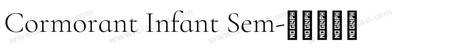 Cormorant Infant Sem字体转换